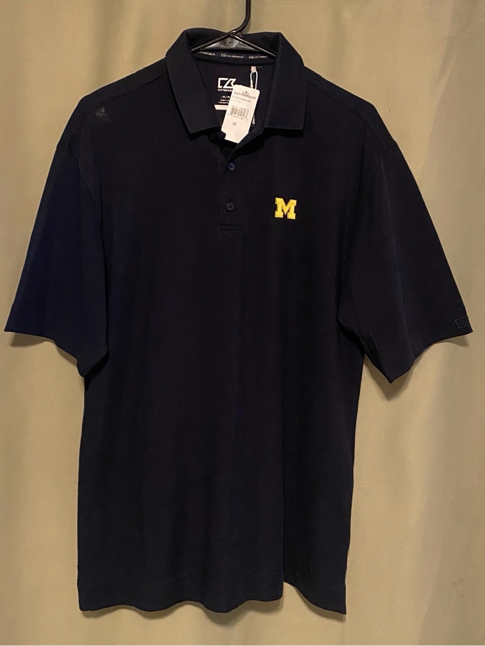 Cutter & Buck University of Michigan DryTec Embroidered Logo Polo Mens M